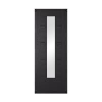 Vancouver 1 Light Prefinished Black Ash Laminate Door 838 x 1981mm