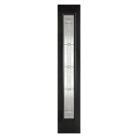 Sidelight 1 Light Elegant Prefinished Black Door 356 x 2032mm