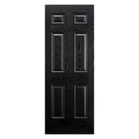 Colonial 6 Panel Prefinished Black Door 813 x 2032mm