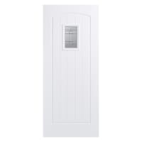 Cottage 1 Light Prefinished White Door 838 x 1981mm