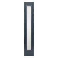 Sidelight 1 Light Frosted Prefinished Grey Door 356 x 2032mm