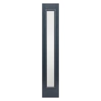 Sidelight 1 Light Frosted Prefinished Grey Door 356 x 2032mm