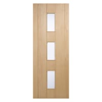 Copenhagen 3 Light Unfinished Oak Door 813 x 2032mm