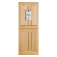 Cottage Stable 1 Light Unfinished Oak Door 838 x 1981mm