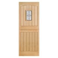 Cottage Stable 1 Light Unfinished Oak Door 762 x 1981mm