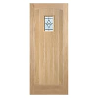 Cottage 1 Light Unfinished Oak Door 838 x 1981mm