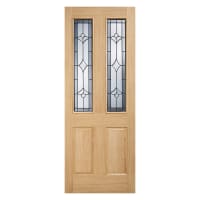 Salisbury 2 Light Unfinished Oak Door 813 x 2032mm