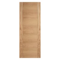 Carini 7 Panel Unfinished Oak Door 626 x 2040mm