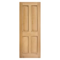 Regency 4 Panel RM2S Unfinished Oak Door 838 x 1981mm