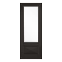 Knightsbridge 1 Light Primed Plus Black Door 686 x 1981mm