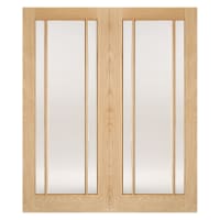 Lincoln Pairs Unfinished Oak Door 1372 x 1981mm