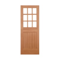 Stable 9 Light Straight Top Hardwood M&T Door 813 x 2032mm