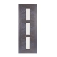 Zeus 3 Light Prefinished Ash Grey Door 686 x 1981mm