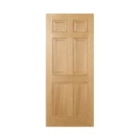 Regency 6 Panel Prefinished Oak Door 762 x 1981mm