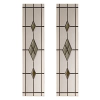 Malton 2 Light Smoked Glass Door 875 x 179 x 4.0mm