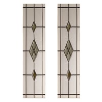 Malton 2 Light Smoked Glass Door 255 x 875mm