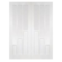 Coventry 3 Panel Pair Primed White Door 1219 x 1981mm