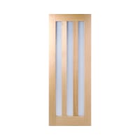 Utah 3 Light Unfinished Oak Door 610 x 1981mm