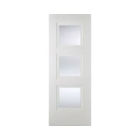 Amsterdam 3 Light Primed Plus White Door 838 x 1981mm