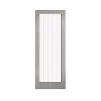 Vertical 1 Light Prefinished Grey Door 686 x 1981mm