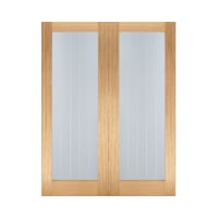 Mexicano Pair Unfinished Oak Door 1219 x 1981mm