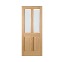 Richmond 2 Light Prefinished Oak Door 626 x 2040mm