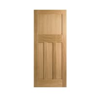 DX 30s Unfinished Oak FD30 Fire Door 1981 x 762 x 44mm