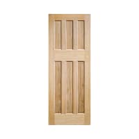 DX 60s Unfinished Oak Door 686 x 1981mm
