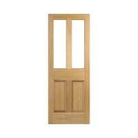 Malton 2 Light Internal Unfinished Oak Door 813 x 2032mm