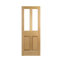 Malton 2 Light Internal Unfinished Oak Door 838 x 1981mm