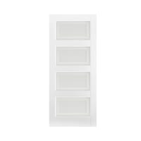 Contemporary 4 Light Primed White Door 686 x 1981mm