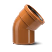 Polypipe Drain 30° Single Socket Bend 160mm Terracotta