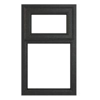 PVC-U Top Hung Window 610 x 965mm Grey/White