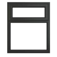 PVC-U Top Hung Window 905 x 965mm Grey/White