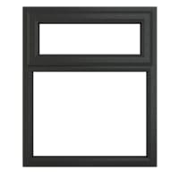 PVC-U Top Hung Window 905 x 1040mm Grey/White