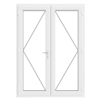 PVC-U French Door Left Hand Master 1490 x 2090 mm White