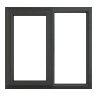 PVC-U LH Side Hung Window 1190 x 1115mm Grey/White