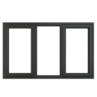 PVC-U L&RH Side Hung Window 1770 x 1115 mm Grey/White
