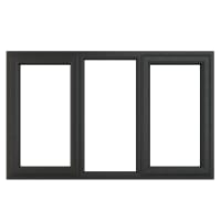 PVC-U L&RH Side Hung Window  1770 x 1040mm Grey/White