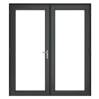 PVC-U French Door Left Hand Master 1790 x 2055 mm Grey/White