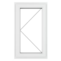 PVC-U LH Side Hung Window 610 x 965 mm White