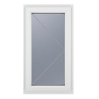 PVC-U RH Obscure Side Hung Window 610 x 1040 mm White