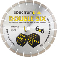 Ox Spectrum Plus DCX Double Six Trade Diamond Blade 300 x 20mm