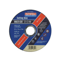 Faithfull Multi Purpose Cutting Disc 1 x 115mm Pack of 10