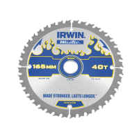 Irwin 40T Weldtec Cordless Circular Saw Blade 165mm