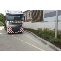 Marshalls Titan Left 8m External Radius Kerb 255 x 125mm