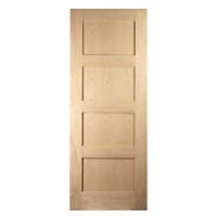 Jewson FSC Oak Door 4-Panel Shaker 762 x 1981mm