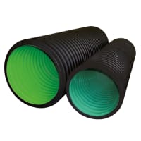 Naylor Metro Drain Perforated Twinwall Pipe 6m x 225mm Black