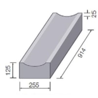 Marshalls Dished Kerb Channel 914 x 255 x 125mm