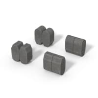 Marshalls Driveline 4 in 1 Kerb 200 x 100 x 100mm 24m Charcoal Pack Size 240